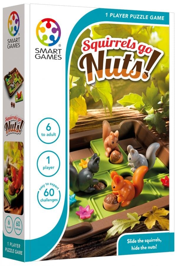 Squirrels Go Nuts!, joc de logica cu 60 de provocari, 6+ ani Smart Games