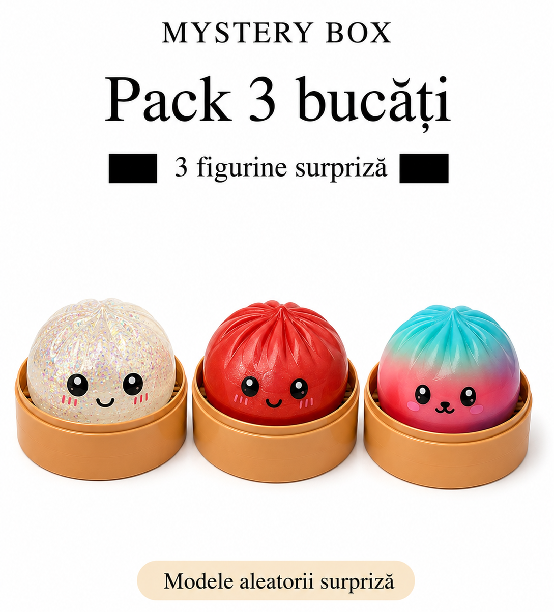 Squishy Dumpling Mystery Box - Trio Surpriza (3 buc)