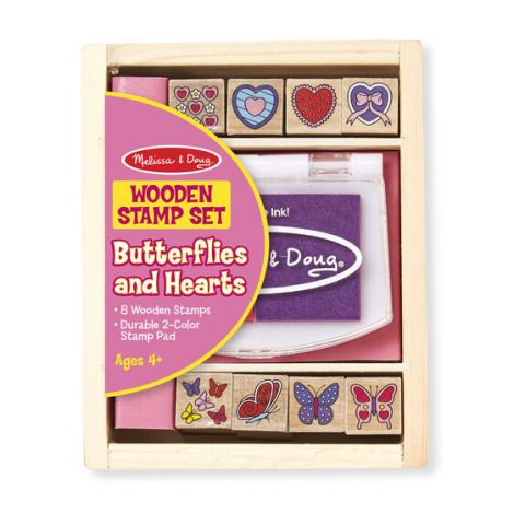 Stampile cu fluturasi si inimioare - Melissa & Doug - poza 3