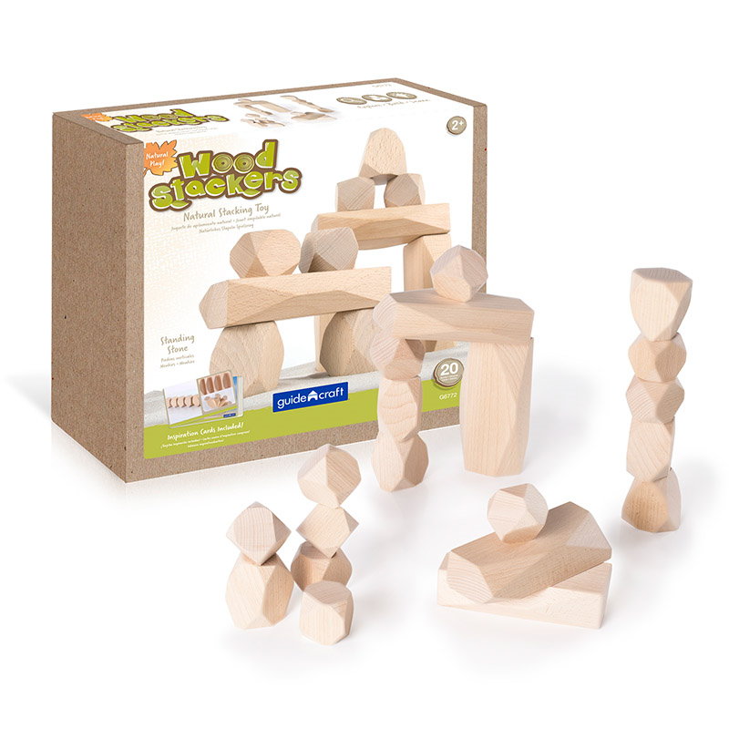 Standing Stones, joc de stivuit cu carduri, Guidecraft natur