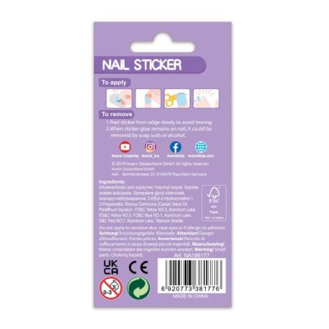 Stickere pentru unghii cu sclipici - Flori - poza 3