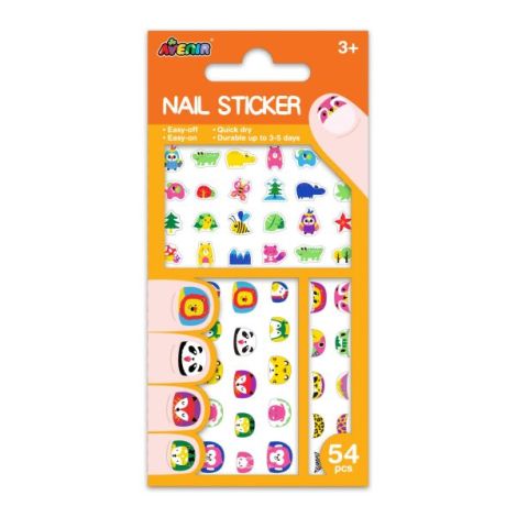 Stickere pentru unghii fosforescente - Animale salbatice - poza 1