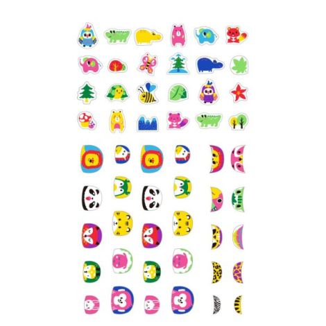Stickere pentru unghii fosforescente - Animale salbatice - poza 2