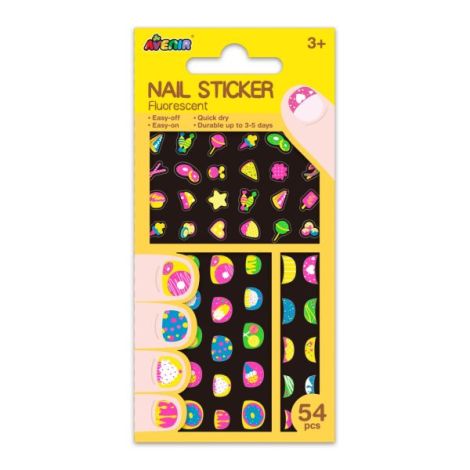 Stickere pentru unghii fosforescente - Cookie - poza 1