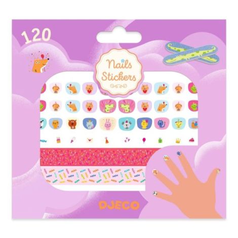 Stickere pentru unghii model Happy Birthday, Djeco - poza 1