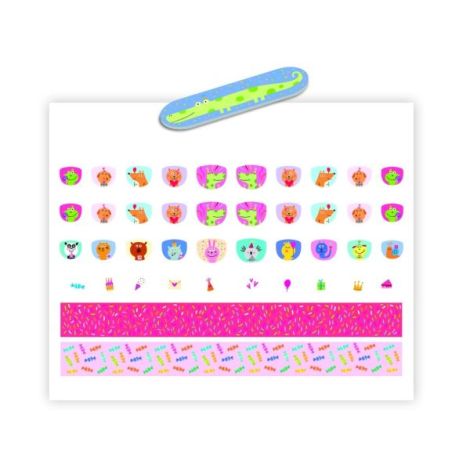 Stickere pentru unghii model Happy Birthday, Djeco - poza 2