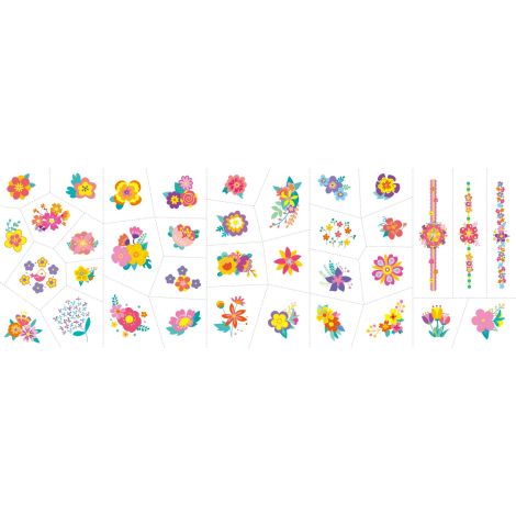 Stickere pentru unghii si tatuaje - Flori - poza 4