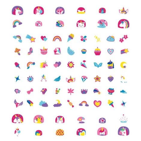 Stickere pentru unghii - Unicorni - poza 4
