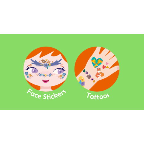 Stickere si tatuaje pentru fata - set parinte-copil - distractie in familie - poza 3