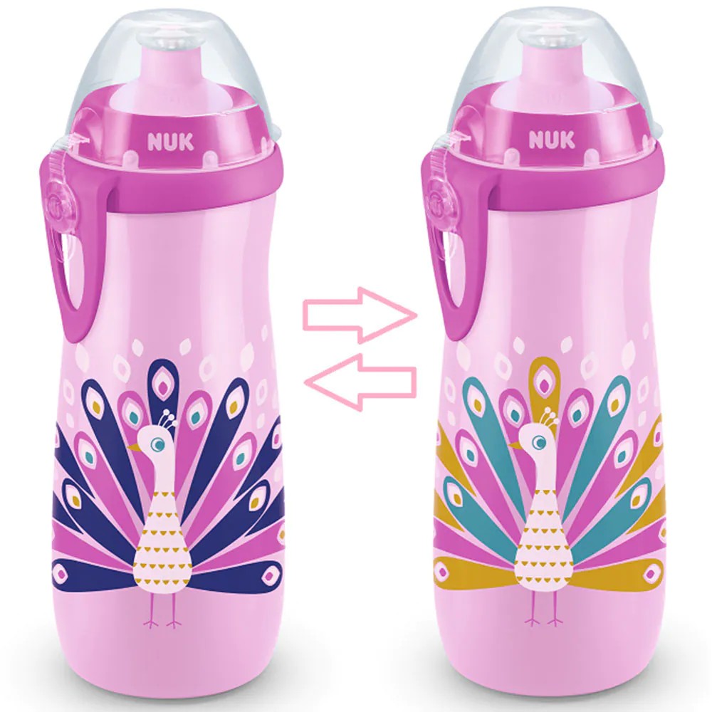Sticla NUK control temperatura 450 ML 36 luni Cameleon diverse culori - poza 1