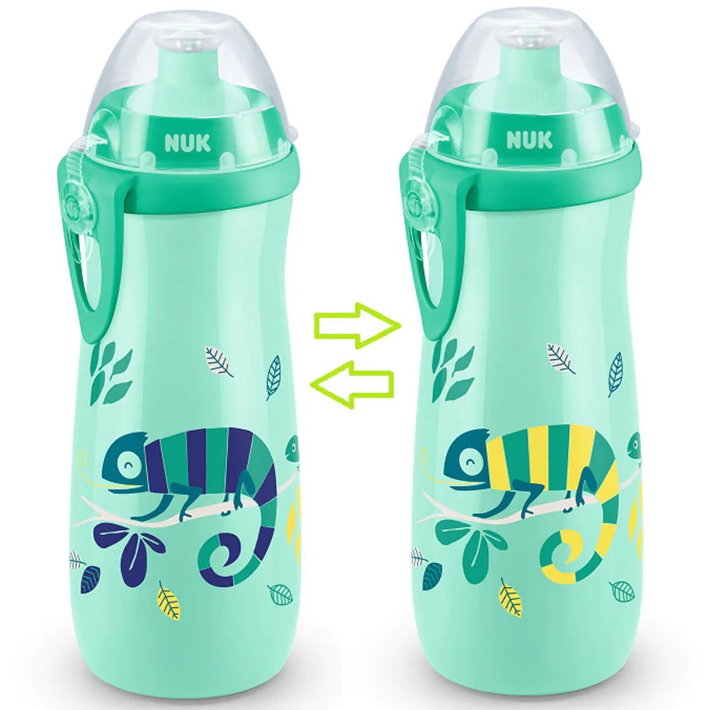 Sticla NUK control temperatura 450 ML 36 luni Cameleon diverse culori - poza 2
