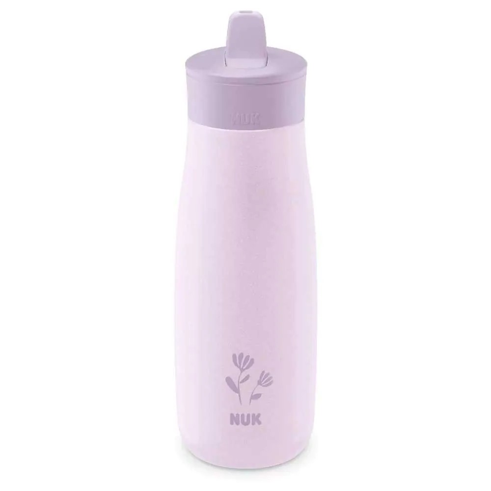 Sticla sport din otel inoxidabil 2 in 1 Nuk Mini Me 500 ml 12 luni + Mov - poza 2