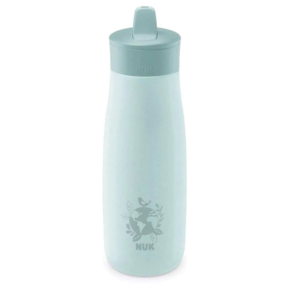 Sticla sport din otel inoxidabil 2 in 1 Nuk Mini Me 500 ml 12 luni + Verde - poza 2
