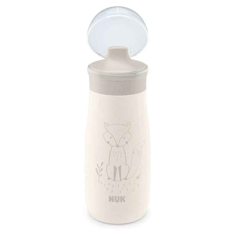 Sticla sport din otel inoxidabil Nuk Mini Me 300 ml 9 luni + Bej
