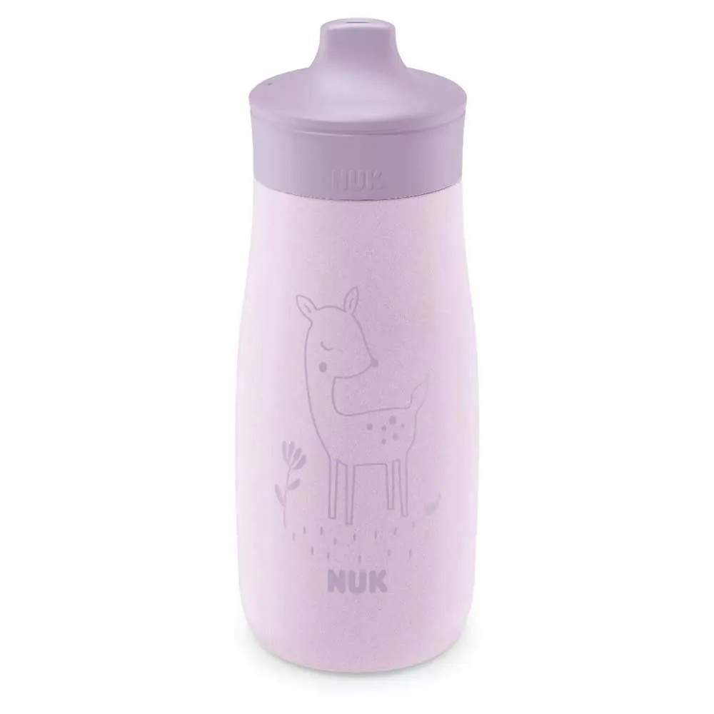 Sticla sport din otel inoxidabil Nuk Mini Me 300 ml 9 luni + Mov - poza 2