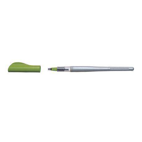Stilou caligrafie reincarcabil Parallel Pen Pilot 3.8 mm varf mediu,corp verde