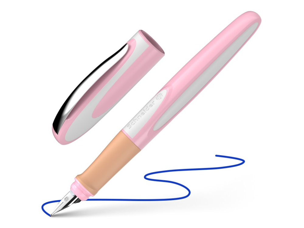 Stilou Schneider Ray pentru stangaci, varsta 7-15 ani,manson ergonomic,model cherry