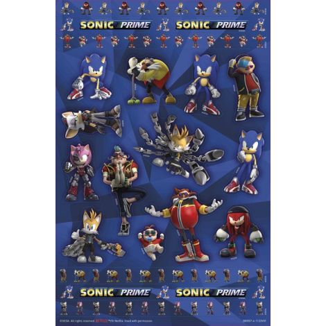 Super set abtibilduri Sonic Prime - poza 2