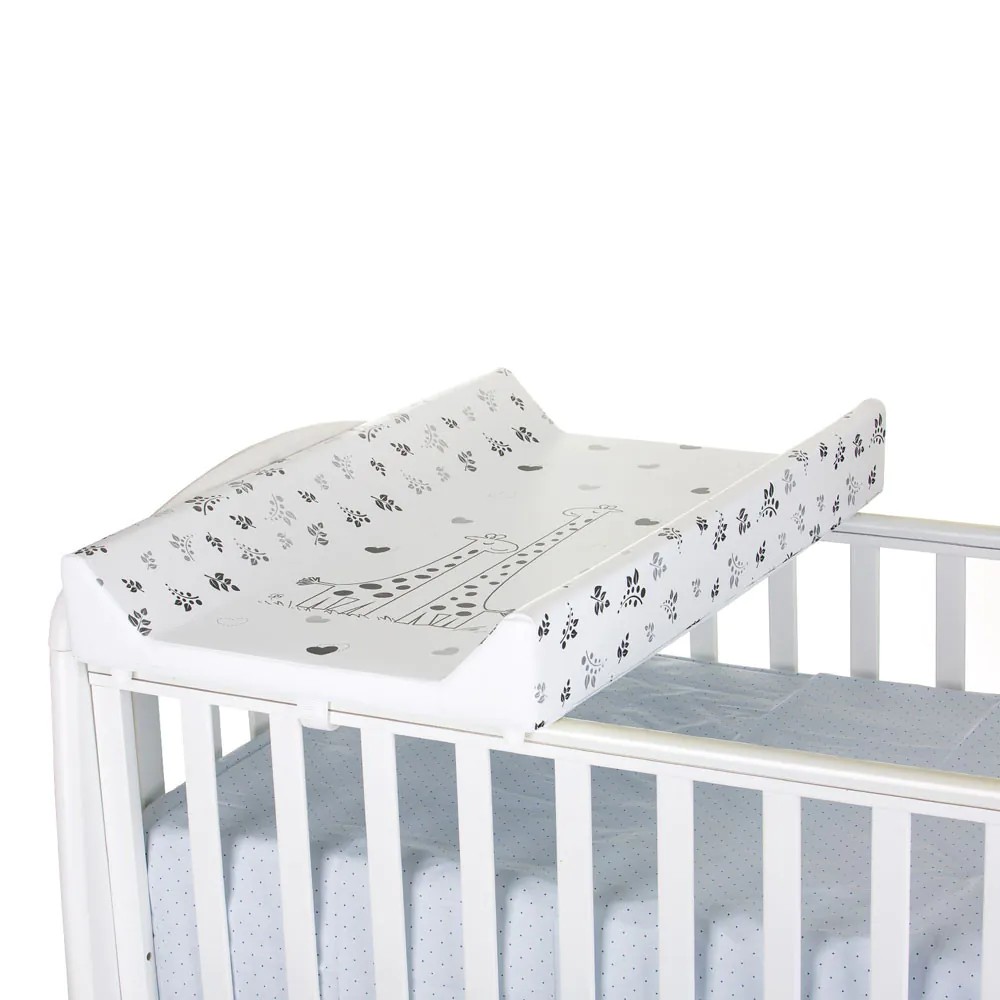 Suport de infasat cu baza dura 50 x 80 cm Chipolino Comfort 2025 Girrafe Gri - poza 3
