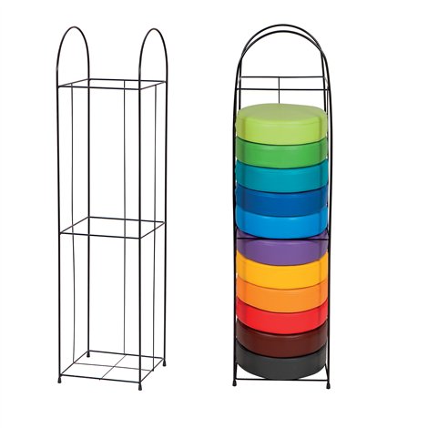 Suport din metal pentru 12 perne rotunde MO855250, 30x30x110 cm - poza 2