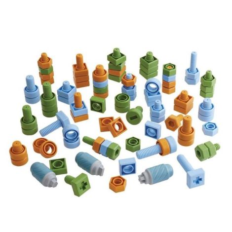 Suruburi si piulite, set de activitati cu 84 piese, Guidecraft - poza 5