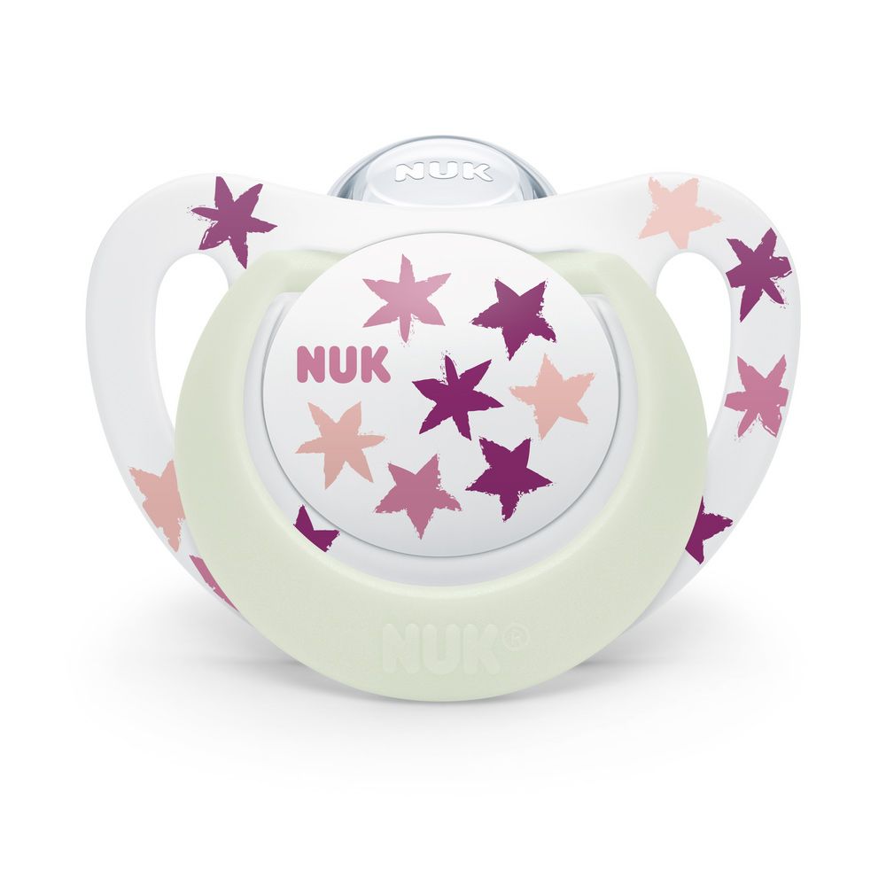Suzeta silicon Nuk Star Night 6-18 luni - poza 1