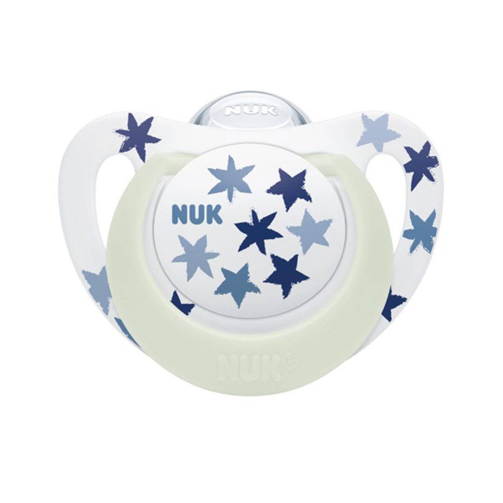 Suzeta silicon Nuk Star Night 6-18 luni - poza 2