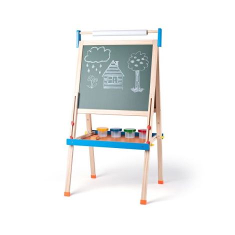 Tabla cu litere, rola de hartie si pahare - poza 2