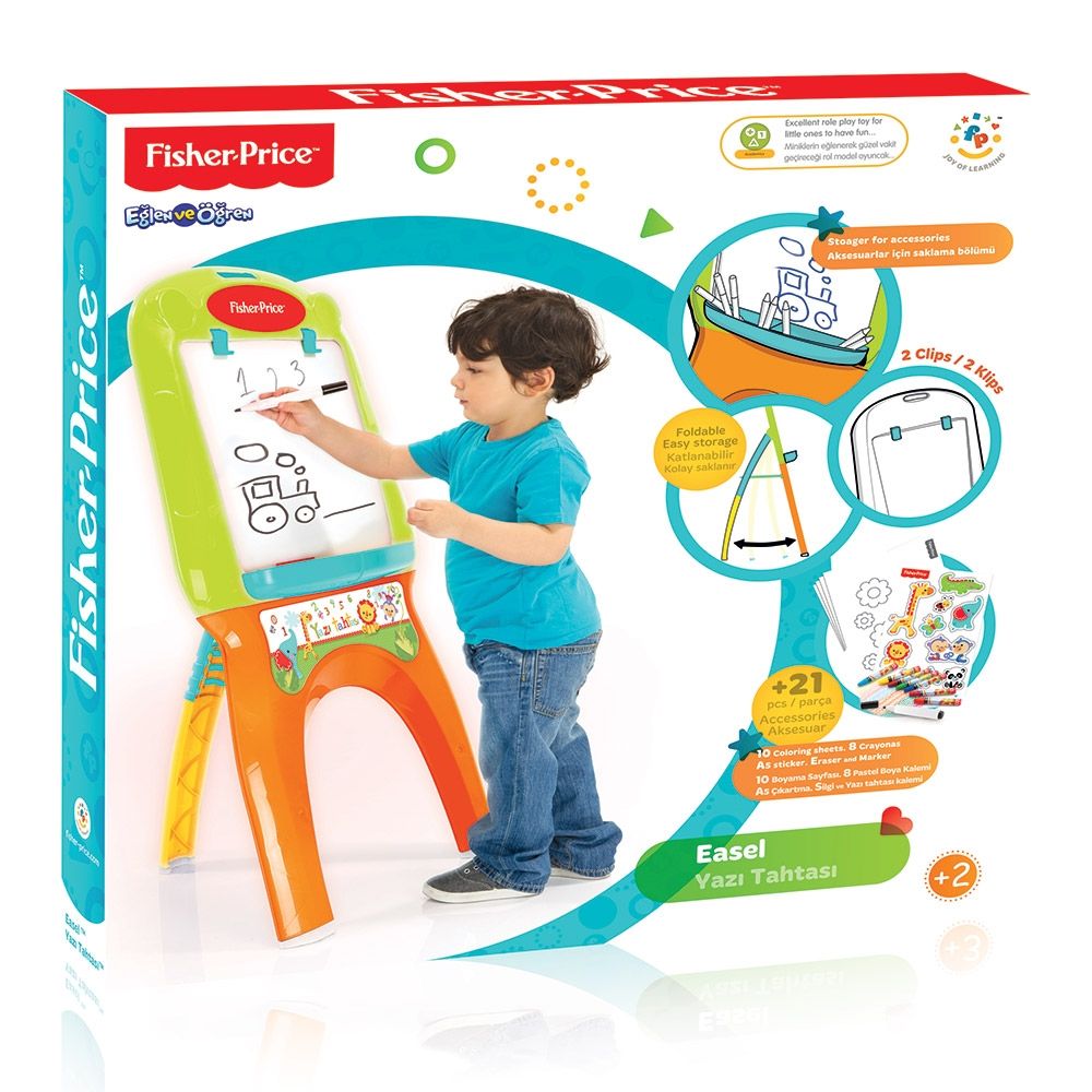 Tabla de plastic cu foi si marker Fisher Price - poza 1