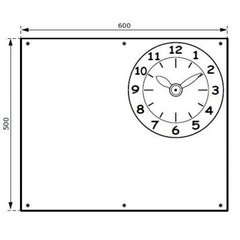 Tabla de scris cu ceas pentru spatiile de joaca KBT 514.010.001.001 - poza 4