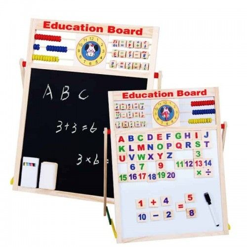 Tabla Din Lemn Cu Doua Fete 5 In 1 Mare