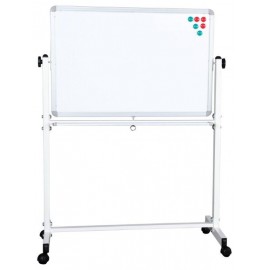 Tabla magnetica mare alba pe rotile