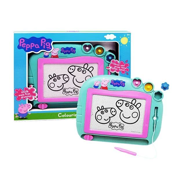 Tabla magnetica TToys Peppa Pig cu 3 stampile