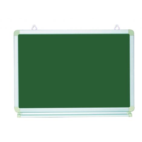 Tabla scolara magnetica de scris, alba, verde, pentru markere, 90 x 150 cm - poza 1