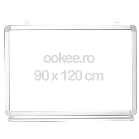 Tabla scolara magnetica de scris, alba, whiteboard, pentru markere, 90 x 120 cm - poza 1
