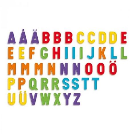 Tableta Magnetica ABC, 53 piese, 4-8 ani, Quercetti Q05211 - poza 3