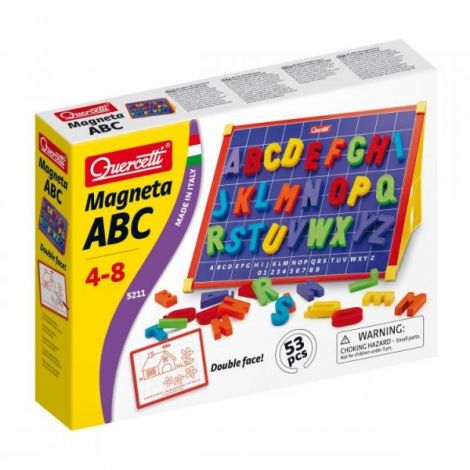 Tableta Magnetica ABC, 53 piese, 4-8 ani, Quercetti Q05211 - poza 4