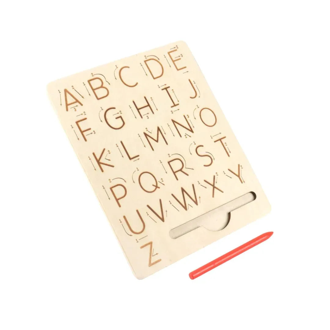 Tăbliță Montessori din lemn – Învață alfabetul - Default Title