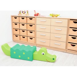 Taburet cu elemente senzoriale – Crocodil – Zoo - poza 3