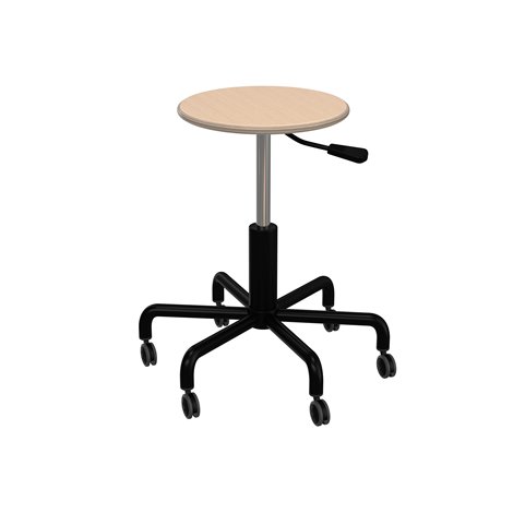 Taburet cu roti si inaltime reglabila, ideal pentru cabinet medical gradinita, scoala - poza 1