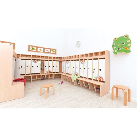 Taburet din placaj lacuit, antiderapant, stivuibil, masura 1, 26 cm - poza 2