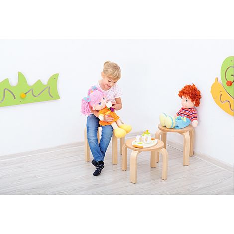 Taburet din placaj lacuit, antiderapant, stivuibil, masura 2, 30 cm - poza 4
