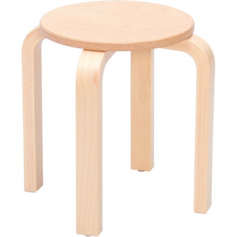 Taburet din placaj lacuit, antiderapant, stivuibil, masura 4, 38 cm - poza 1