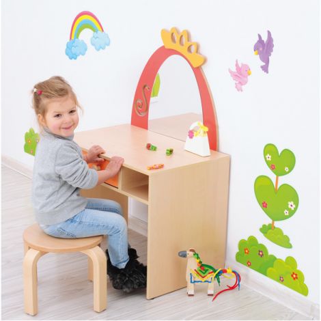 Taburet din placaj lacuit, antiderapant, stivuibil, masura 5, 43 cm - poza 3
