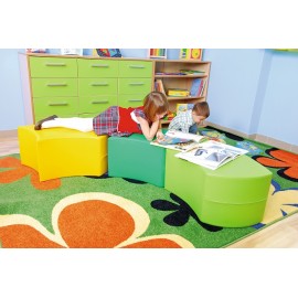 Taburet din spuma Carl - Verde - poza 2