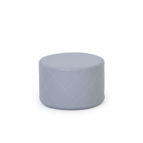 Taburet puf matlasat din spuma, gri deschis, 30x20 cm H, gradinita