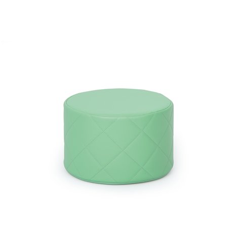 Taburet puf matlasat din spuma, verde deschis, 30x20 cm H, gradinita