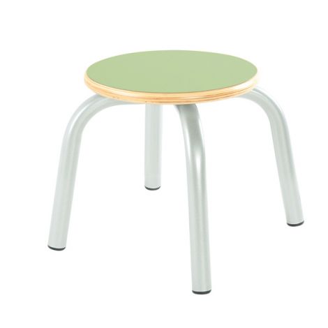 Taburet stivuibil Flexi marimea 1, verde, picioare metalice - poza 1