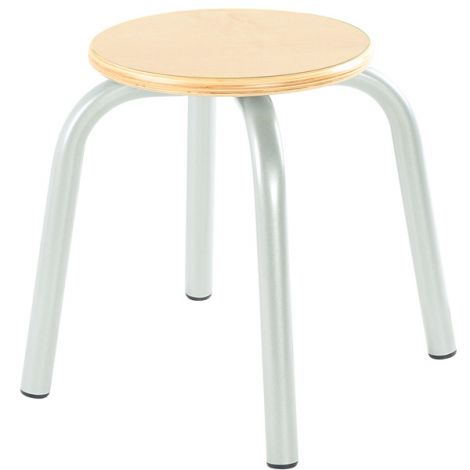 Taburet stivuibil Flexi marimea 3, fag, picioare metalice - poza 1