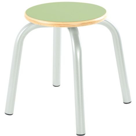 Taburet stivuibil Flexi marimea 3, verde, picioare metalice - poza 1